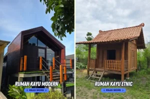 model rumah kayu scandinavian minimalis modern pricelist