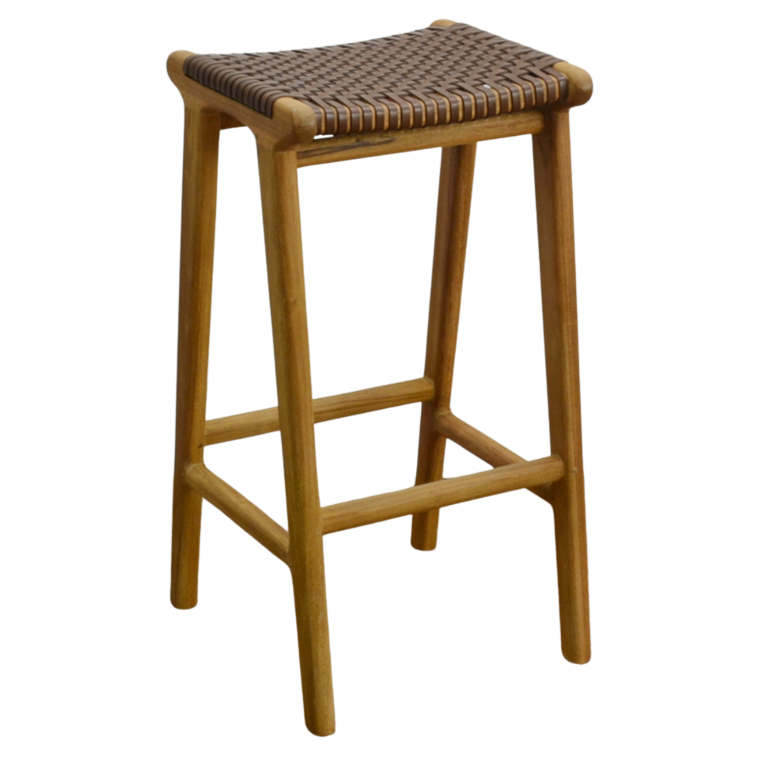 London Counter Stool w/ Leather Strip