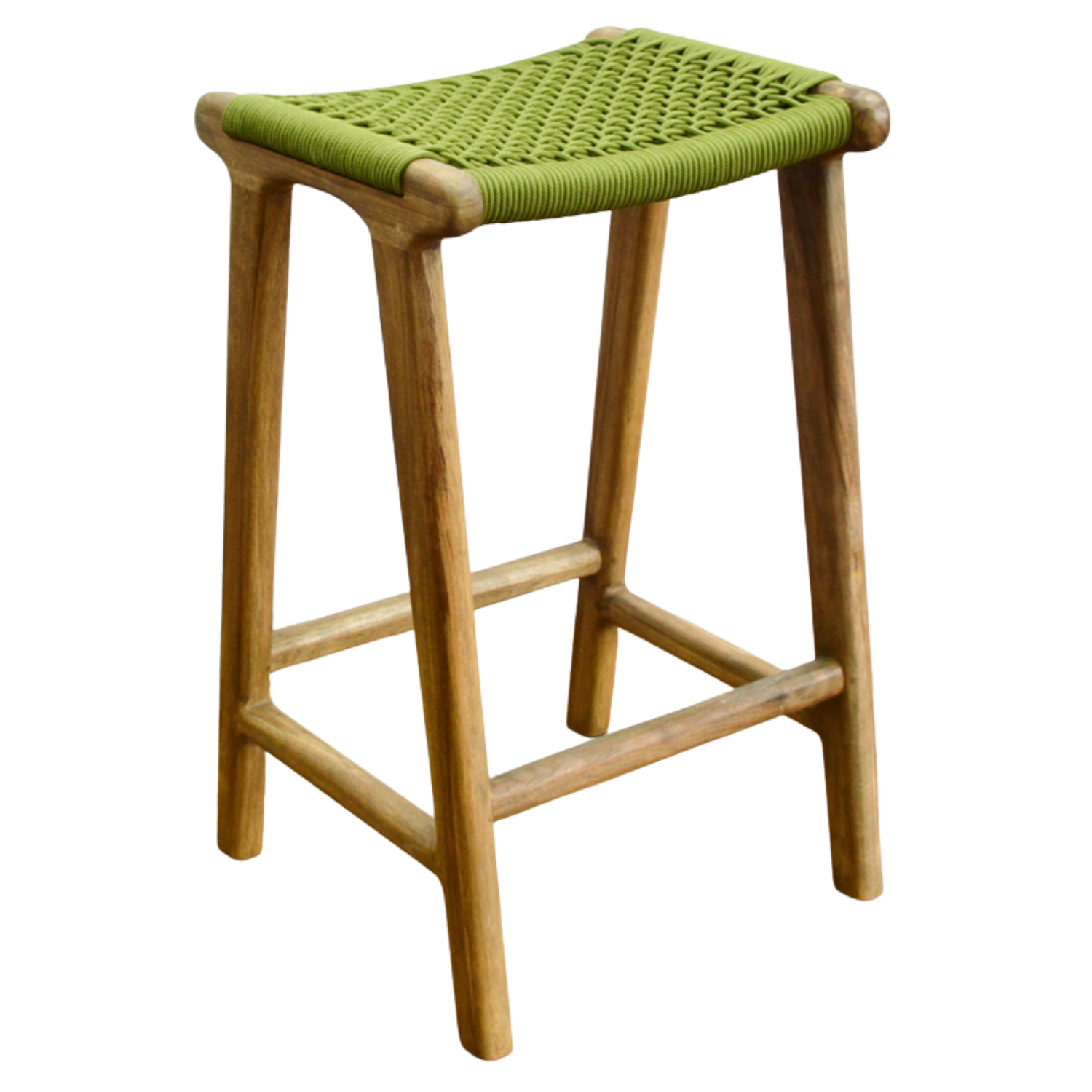 London Counter Stool w/ Rope Green